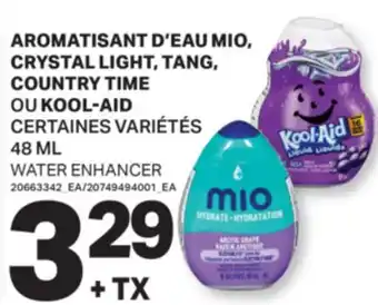L'Intermarché AROMATISANT D'EAU, CRYSTAL LIGHT, TANG, COUNTRY TIME | WATER ENHANCER, 48 ML offer