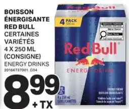 L'Intermarché BOISSON ÉNERGISANTE | ENERGY DRINKS, 4 X 250 ML offer