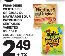 L'Intermarché FRIANDISES OU SOUR PATCH KIDS | GUMMIES OR CANDIES, 60 - 154 G offer