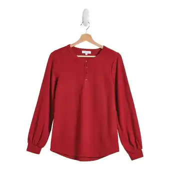 Giant Tiger mySTYLE Women's Henley Top - S-XL offer