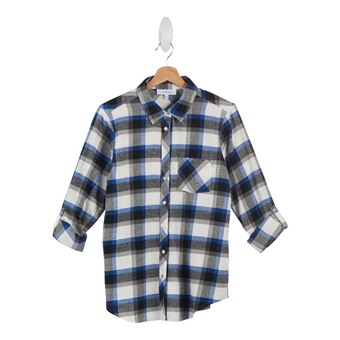 Giant Tiger mySTYLE Women's Plaid Snap Front Shirt - S-XL offer