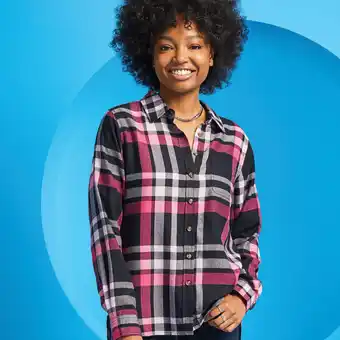 Giant Tiger mySTYLE Women's Soft Plaid Shirt - S-XL offer