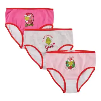 Giant Tiger Girl's Grinch Underwear 3pk. - 2-6X offer