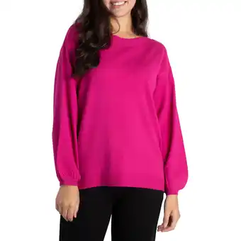Giant Tiger lily morgan Women's Boat Knit Balloon Sweater - S-XL offer