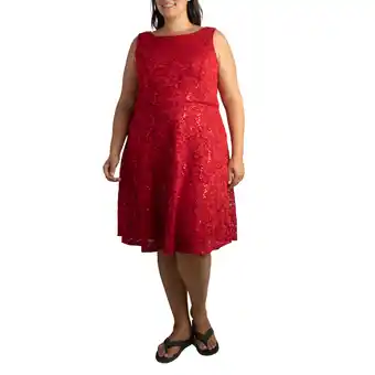 Giant Tiger lily morgan Women's Plus Lace Dress - 1X-3X offer
