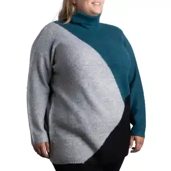 Giant Tiger lily morgan Women's Plus Colour Block Pullover - 1X-3X offer