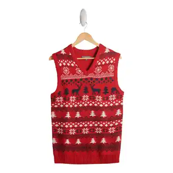Giant Tiger Comfy Cozy Men's Jacquard Vest - S-XXL offer