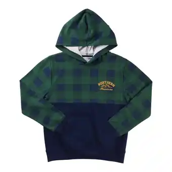 Giant Tiger SURVIVAL GEAR Boy's Plaid Fleece Hoodie - 2-6X offer