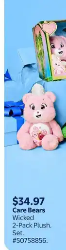 Walmart Care Bears Wicked 2-Pack Plush Set offer
