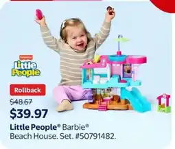 Walmart Little People Barbie Beach House Set offer