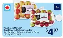 Walmart Your Fresh Market Royal Gala or McIntosh apples offer
