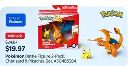 Walmart Pokémon Battle Figure 2-Pack: Charizard & Pikachu offer