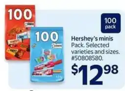Walmart Hershey's minis Pack offer