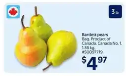 Walmart BARTLETT PEARS offer