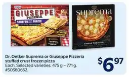 Walmart Dr. Oetker Suprema or Giuseppe Pizzeria stuffed crust frozen pizza offer