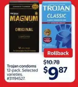 Walmart Trojan condoms 12-pack offer