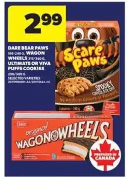 Real Canadian Superstore Dare Bear Paws, Wagon Wheels, Ultimate or Viva Puffs Cookies offer
