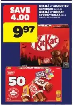 Real Canadian Superstore Nestlé Assorted Mini Bars or KitKat Spooky Break offer