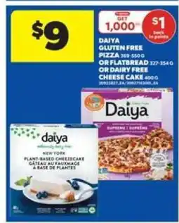 Real Canadian Superstore Daiya Gluten Free Pizza, Flatbread, or Dairy Free Cheesecake offer