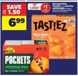 Real Canadian Superstore McCain Pizza Pocket 6's or Tastiez Appetizers offer