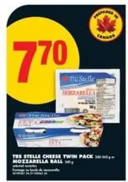 No Frills TRE STELLE CHEESE TWIN PACK MOZZARELLA BALL offer