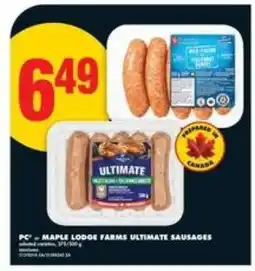 No Frills PC Maple Lodge Farms Ultimate Sausages offer