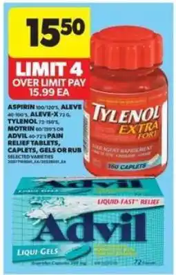 Real Canadian Superstore Tylenol Extra Strength & Advil Liqui-Gels offer