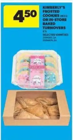Real Canadian Superstore Kimberly's Frosted Cookies or In-Store Baked Turnovers offer