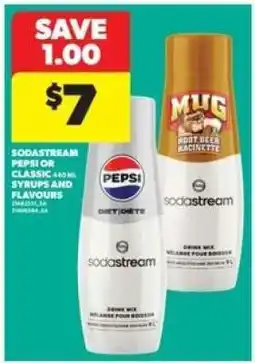 Real Canadian Superstore SodaStream Pepsi or Classic Syrups and Flavours offer