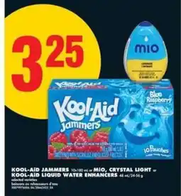 No Frills Kool-Aid Jammers or Mio, Crystal Light or Kool-Aid Liquid Water Enhancers offer