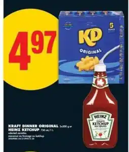 No Frills KRAFT DINNER ORIGINAL / HEINZ KETCHUP offer