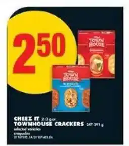 No Frills CHEEZ IT nebo TOWNHOUSE CRACKERS offer