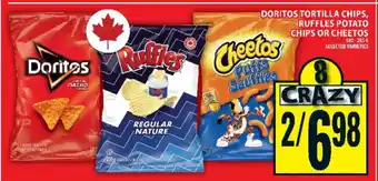 Doritos, Ruffles, Cheetos
