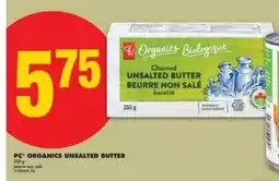 No Frills PC Organics Unsalted Butter offer