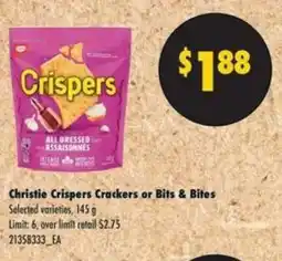 No Frills Christie Crispers Crackers or Bits & Bites offer