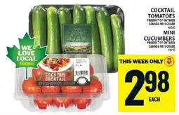 Food Basics Cocktail Tomatoes & Mini Cucumbers offer