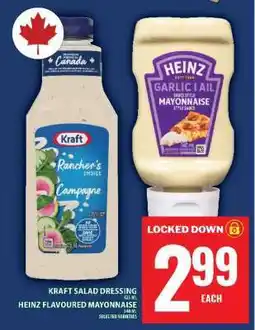 Food Basics Kraft Salad Dressing & Heinz Flavoured Mayonnaise offer