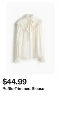 H&M Ruffle-Trimmed Blouse offer
