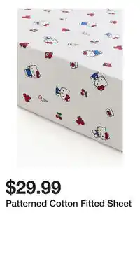 H&M Patterned Cotton Fitted Sheet offer