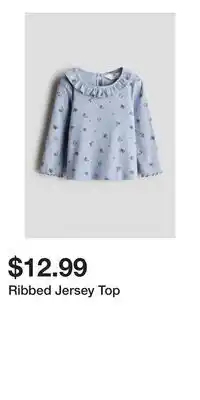 H&M Ribbed Jersey Top offer