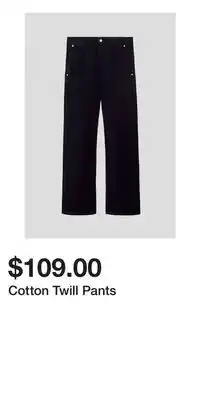 H&M Cotton Twill Pants offer