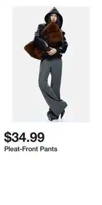 H&M Pleat-Front Pants offer