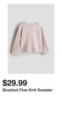 H&M Brushed Fine-Knit Sweater offer