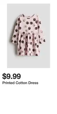 H&M Printed Cotton Dress offer
