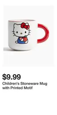 H&M Children's Stoneware Mug with Printed Motif offer