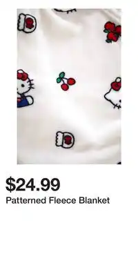 H&M Patterned Fleece Blanket offer