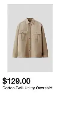 H&M Cotton Twill Utility Overshirt offer