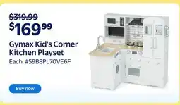 Walmart Gymax Kid's Corner Kitchen Playset offer