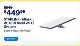 Walmart STARLINK - Mini Kit AC Dual Band Wi-Fi System offer