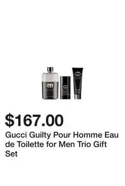 Sephora Gucci Guilty Pour Homme Eau de Toilette for Men Trio Gift Set offer